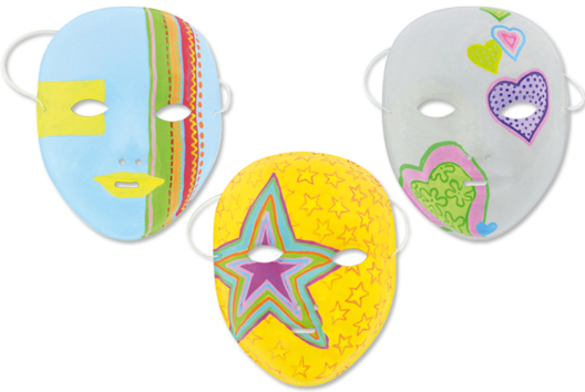 Masque Carnaval - Activités manuelles Carnaval, Mardi gras - 10doigts.fr - 2
