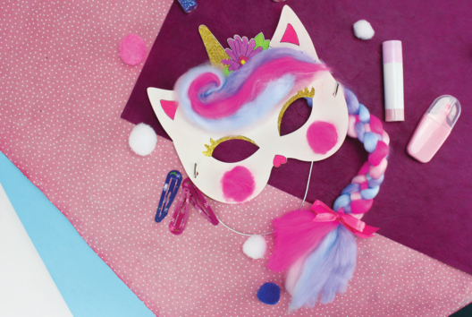 masque licorne - Activités manuelles Carnaval, Mardi gras - 10doigts.fr