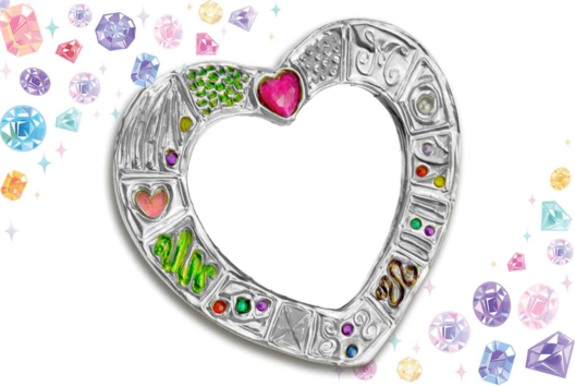 miroir feuille d'argent - Activités manuelles objets décorés - 10doigts.fr