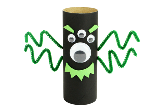 monstres halloween rouleau carton papier toilette - Activités manuelles Halloween - 10doigts.fr