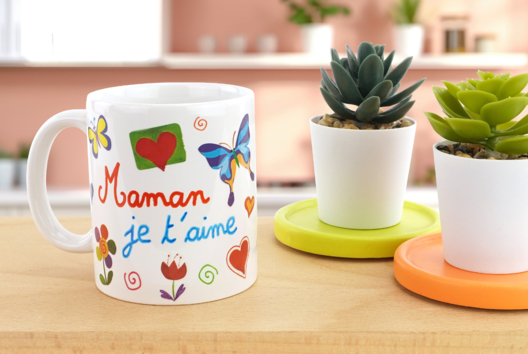 mug personnalisé fête des mères cadeaux enfants - Activités manuelles fête des mères - 10doigts.fr