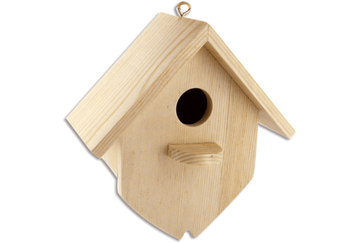 Nichoir en bois, à à suspendre - Activités manuelles objets décorés - 10doigts.fr - 2