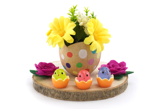 oeuf de pâques bouquet de fleurs DIY - Activités manuelles DIY Pâques - 10doigts.fr - 2