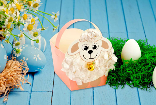PANIER MOUTON - Activités manuelles DIY Pâques - 10doigts.fr