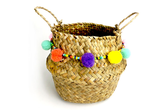 panier pompon - Activités manuelles objets décorés - 10doigts.fr