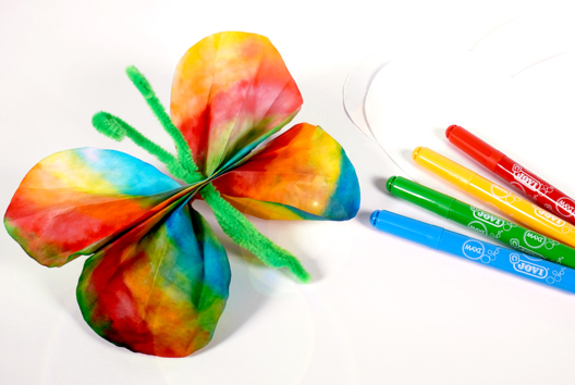 papillon papier diffuseur activité enfants - Activités manuelles collage, pliage - 10doigts.fr