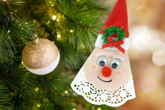 père noël sapin activité enfant DIY - Activités manuelles Noël - 10doigts.fr