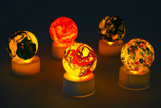 Planete Balle Ping Pong - Activités manuelles bricolages - 10doigts.fr