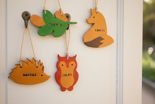 Plaque Porte Plastiroc Automne - Activités manuelles modelage - 10doigts.fr