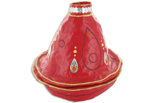 Plat à tajine en papier mâché - Activités manuelles objets décorés - 10doigts.fr