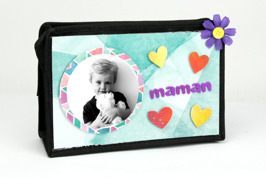 pochette trousse à bijoux fête des mères activités enfants - Activités manuelles fête des mères - 10doigts.fr - 2