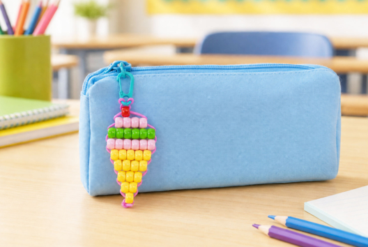 porte clef en perles - Activités manuelles pour fabriquer vos porte-clés - 10doigts.fr - 2