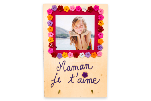 porte clés mural fête des mères - Activités manuelles fête des mères - 10doigts.fr