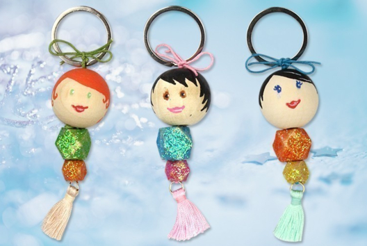 porte-clés sirènes - Activités manuelles porte-clés - 10doigts.fr