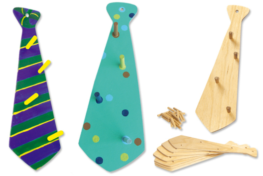 Porte-cravates - Activités manuelles fête des pères - 10doigts.fr