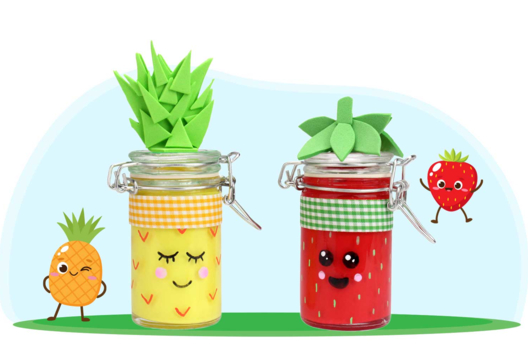 pot épices fruité - Activités manuelles objets décorés - 10doigts.fr