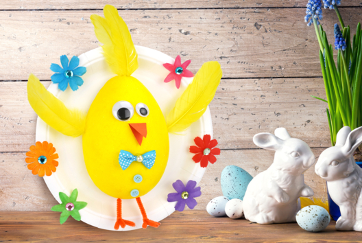 poussin activité pâques enfants - Activités manuelles DIY Pâques - 10doigts.fr