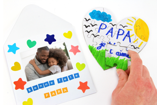Puzzle Enfant Fete des Peres - Activités manuelles fête des pères - 10doigts.fr