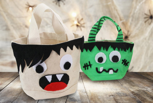 sac à bonbons halloween enfants - Activités manuelles Halloween - 10doigts.fr