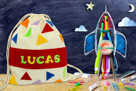 sac à dos coton à décorer enfants - Activités manuelles objets décorés - 10doigts.fr