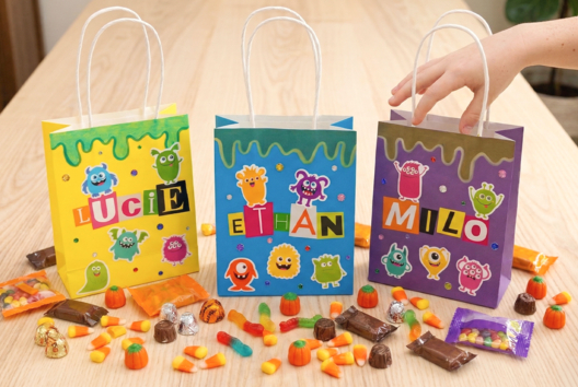 sac Halloween bonbons à décorer - Activités manuelles Halloween - 10doigts.fr