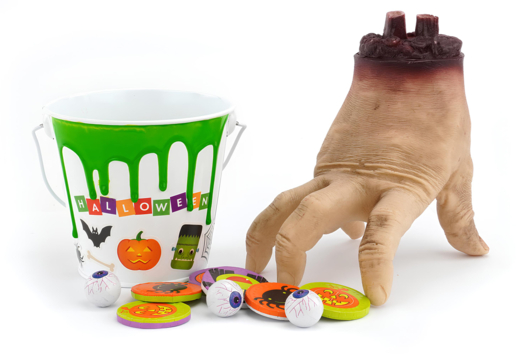 seau bonbons halloween DIY activité enfants - Activités manuelles Halloween - 10doigts.fr - 2