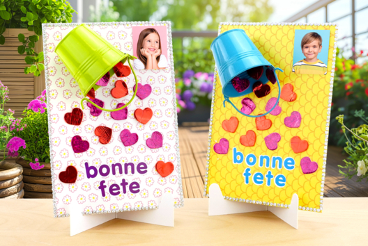 tableau facile DIY fête des mères enfants - Activités manuelles fête des mères - 10doigts.fr