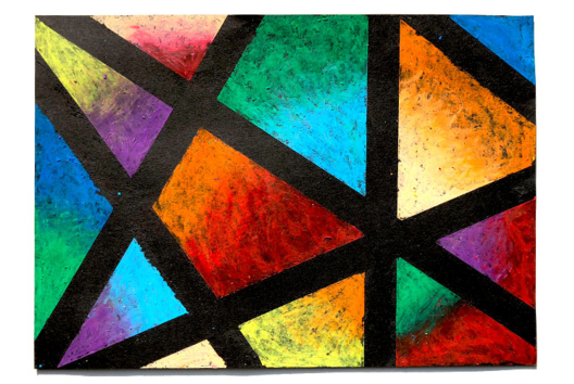 tableau pastel à l'huile - Activités manuelles peinture - 10doigts.fr