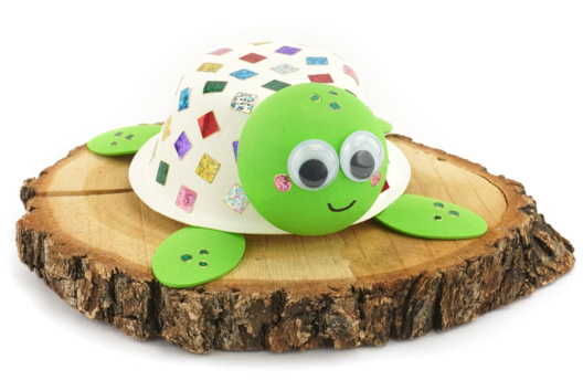 tortue DIY été - Activités manuelles animaux - 10doigts.fr - 2
