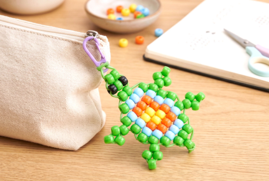 tortue en perle pony bead - Activités manuelles Été - 10doigts.fr - 2