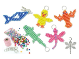 Porte-clés en perles plastique