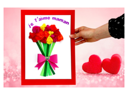 Carte bouquet de fleurs