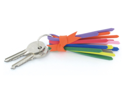 Porte-clef en caoutchouc souple