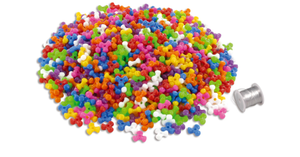 10 Perles Triangle En Verre Multicolore - 6x10 Mm - Inclusions Pop - Neuf