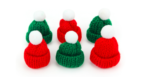 Lot 10 Mini Bonnets Père Noël Sucettes Décoration