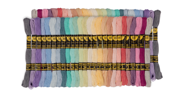 IBA Indianbeautifulart Lot 25 Fils Coton Rouge Pour Broderie Et Tapisserie - 50-100g