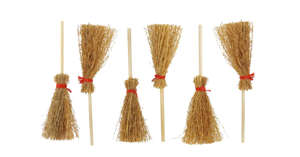 Lot De 2 Mini Balais En Paille De Riz - Balai à Main Pour Miettes, Poussière, Farine