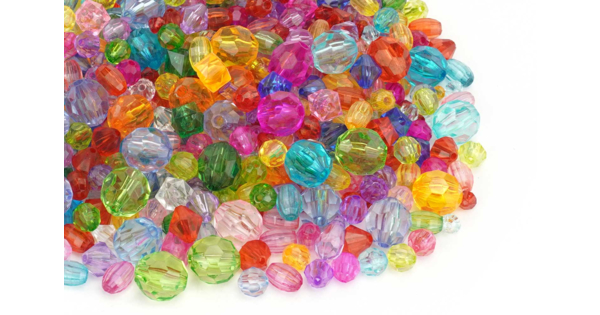 600 Perles De Cristal à Facettes - 8 Mm, Mélange De Couleurs - Pour Fabrication Bijoux DIY (colliers, Bracelets...)