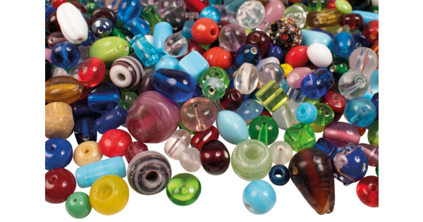 Lot De 6 Boîtes De Perles De Verre Artisanales - 7 Cases, 170g, Différentes Couleurs - Super Promo