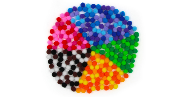 1200 Pompons Multicolores 1-3 Cm – Boules Duveteuses Pour DIY, Déco Fête, Loisirs Créatifs Enfants