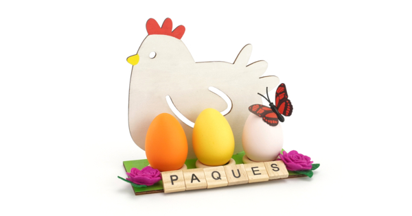 10 œufs De Poule Artificiels En Plastique Réalistes - Pour Encourager La Ponte Ou Décoration - 3,7x5,2 Cm