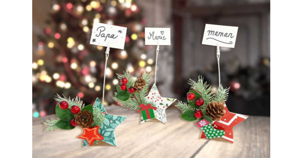 50 Marque-places De Noël - Cartes De Table Avec Motif Sapin - Pour Décoration De Table De Fête