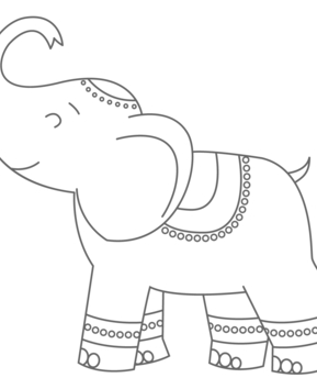 Éléphant 15 - 10doigts.fr