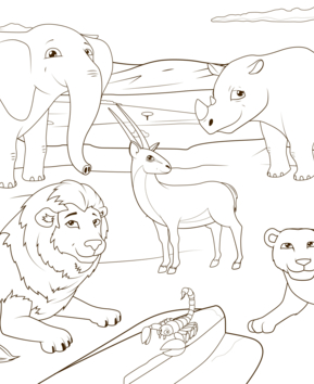 Animaux-savane3 - 10doigts.fr