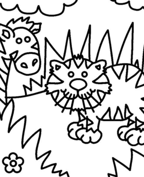 Zèbre et tigre 01 - 10doigts.fr