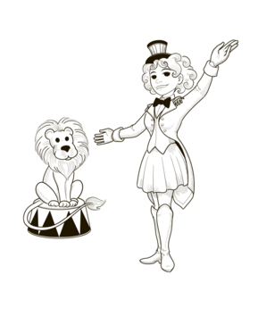 Cirque dresseuse - 10doigts.fr