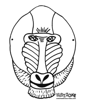 Masque singe - 10doigts.fr