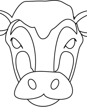 Masque vache - 10doigts.fr