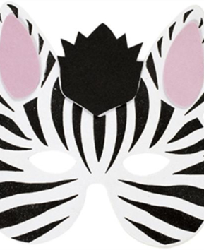 Masque zèbre - 10doigts.fr