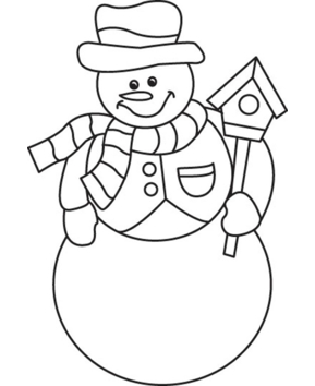 Bonhomme de neige 02 - 10doigts.fr